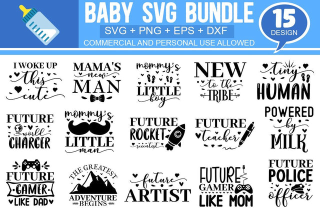 Baby SVG Bundle.Baby Quote Bundle, Newborn Svg, SVG Designangry 