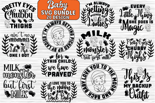 Baby SVG Bundle.Baby Quote Bundle, Newborn Svg, SVG farhad farhad 