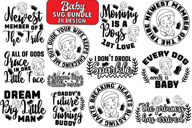 Baby SVG Bundle.Baby Quote Bundle, Newborn Svg, SVG farhad farhad 