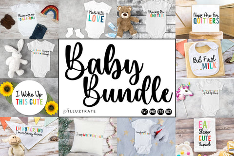 Baby SVG Cut File Bundle | Baby Cutting Files SVG Illuztrate 