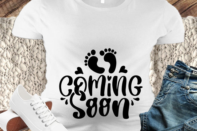 Baby SVG Cut File | Coming Soon SVG dapiyupi store 