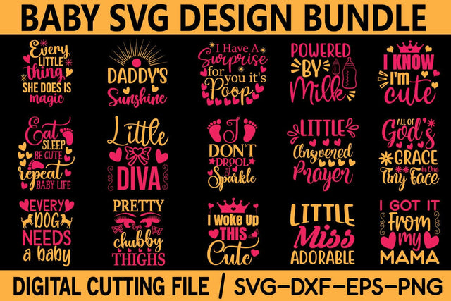 Baby svg design bundle SVG designer krishna 