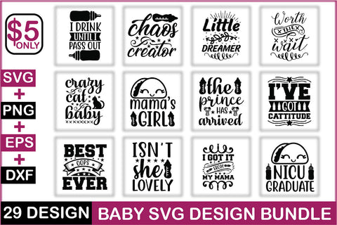Baby Svg Design Bundle SVG Rupkotha 