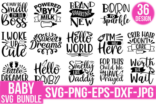 Baby Svg Design Bundle SVG Rupkotha 
