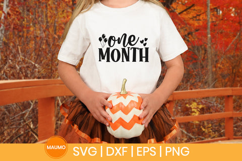 Baby svg quote, One month birthday SVG Maumo Designs 