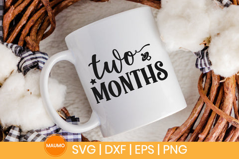 Baby svg quote, Two months birthday SVG Maumo Designs 
