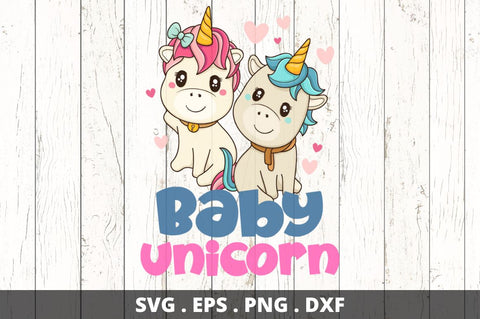 Baby unicorn SVG Designangry 