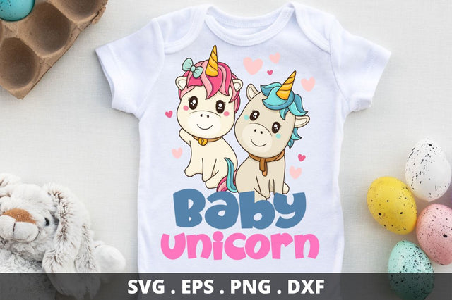 Baby unicorn SVG Designangry 