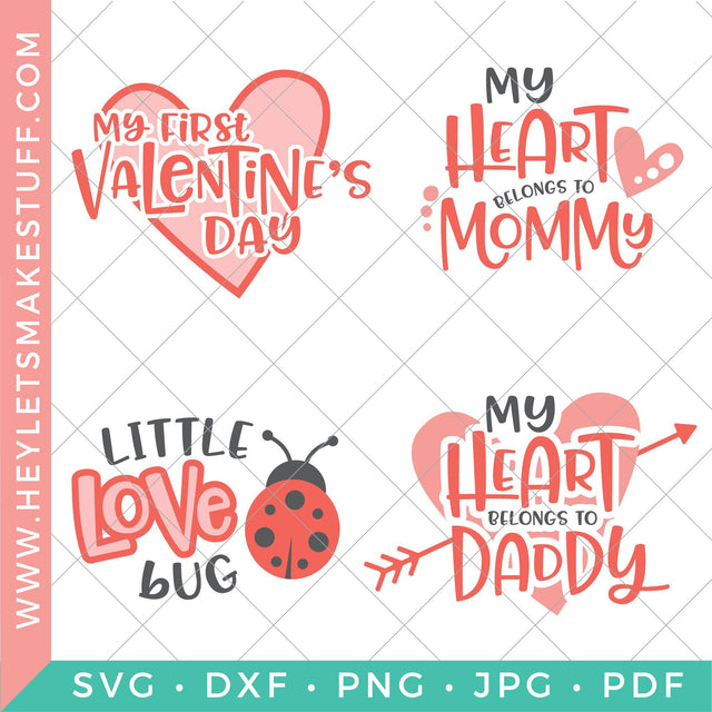 Baby Valentine's Day SVG Hey Let's Make Stuff 
