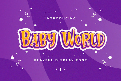 Baby World - Playful Display Font Font StringLabs 