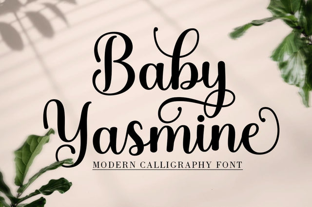 Baby Yasmine Script Font muhammadzeky 