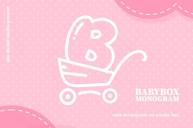 Babybox Monogram Font Abo Daniel Studio 