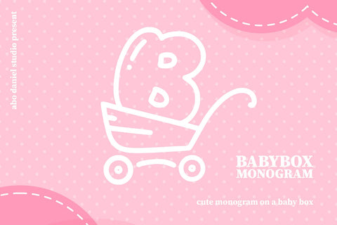Babybox Monogram Font Abo Daniel Studio 