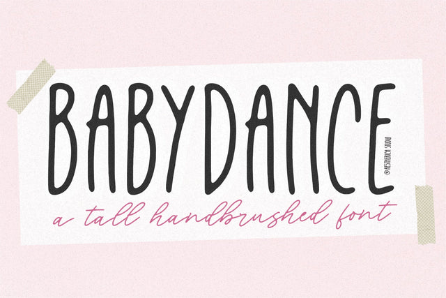 Babydance Font Aestherica Studio 