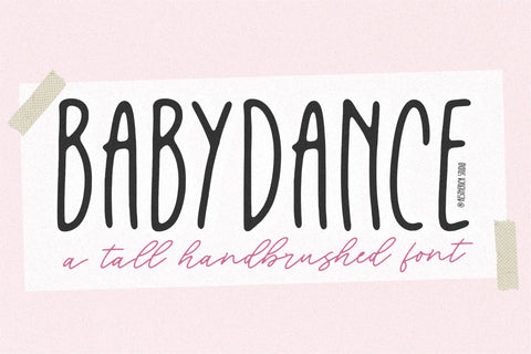 Babydance Font Aestherica Studio 