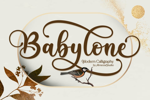 Babylone | Script Font Font studioalmeera 