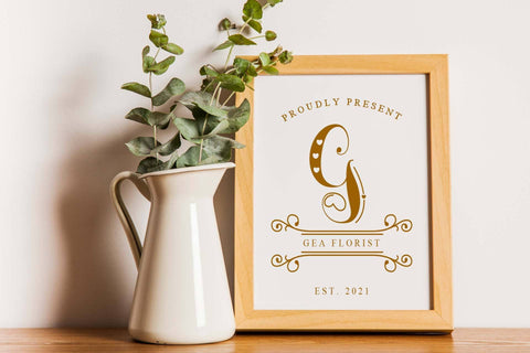 Babylove Monogram Font love script 