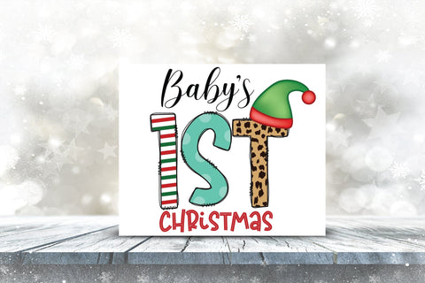 Baby's 1st Christmas | Christmas Sublimation Design Sublimation CraftLabSVG 