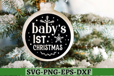 Baby's 1st christmas SVG, Baby's 1st christmas SVG DESIGNISTIC 