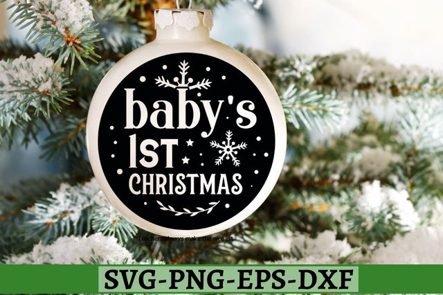 Baby's 1st christmas SVG, Baby's 1st christmas SVG DESIGNISTIC 