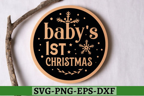 Baby's 1st christmas SVG, Baby's 1st christmas SVG DESIGNISTIC 