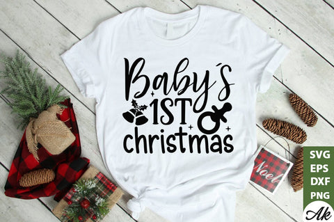 Baby's 1st christmas SVG SVG akazaddesign 