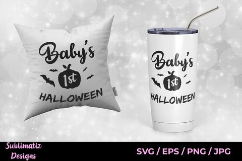 Baby's 1st Halloween Vector File Printable, SVG Cut File SVG Sublimatiz Designs 