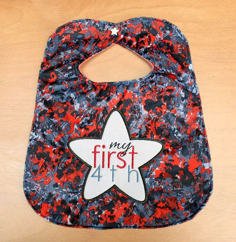 Baby's First 4th of July Applique Embroidery Embroidery/Applique Designed by Geeks 