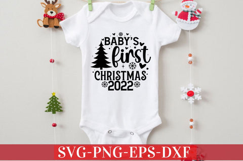 Baby's first christmas 2022 SVG SVG DESIGNISTIC 