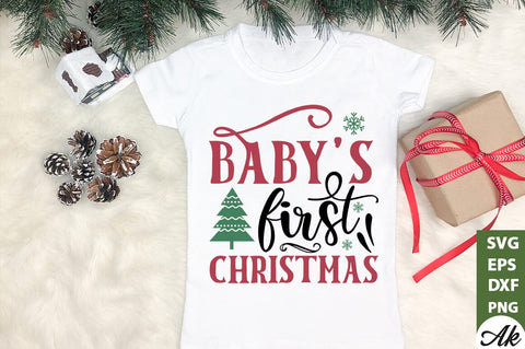 Baby's first christmas Sign Making SVG SVG akazaddesign 