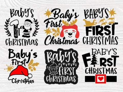 Baby's First Christmas SVG Bundle, Svg Cut Files SVG TonisArtStudio 