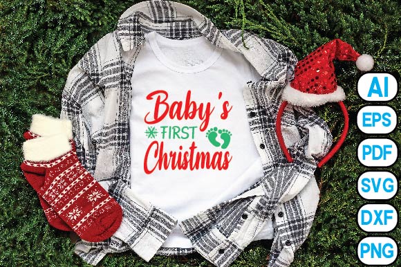 Baby's first Christmas SVG Craftlabsvg24 