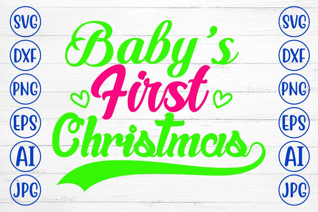 Baby’s First Christmas SVG Cut File SVG Syaman 