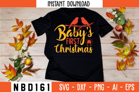 Baby's First Christmas Svg Design SVG Nbd161 