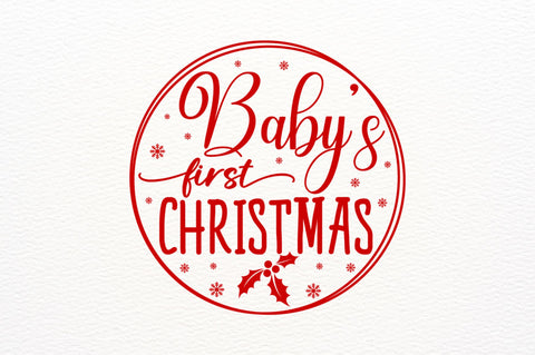 Babys first christmas SVG Design SVG Regulrcrative 