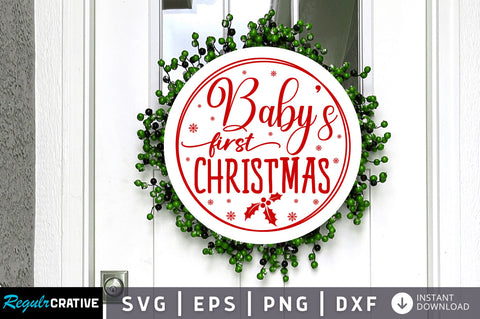 Babys first christmas SVG Design SVG Regulrcrative 