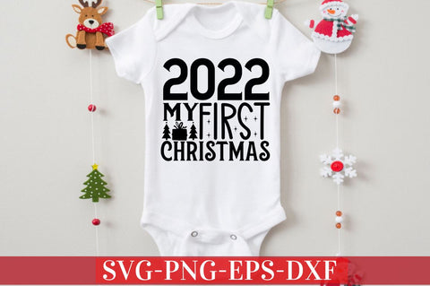 Baby's First Christmas Svg Ornament Bundle SVG DESIGNISTIC 