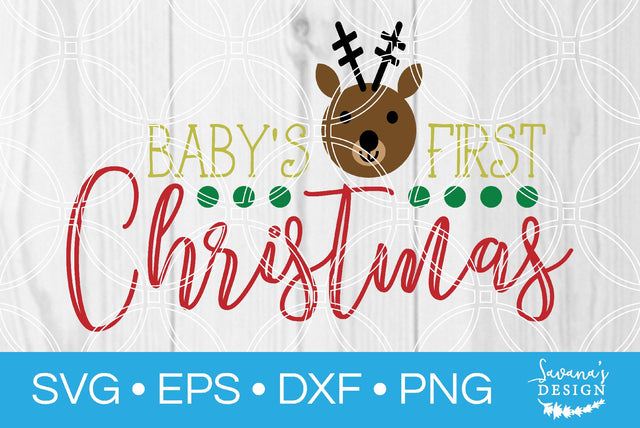 Babys First Christmas SVG SavanasDesign 