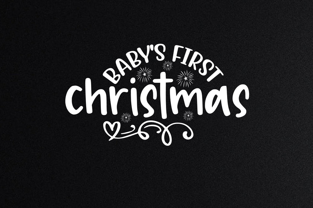 Baby's First Christmas svg- - So Fontsy