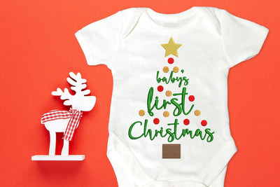 Baby's First Christmas Tree Embroidery Embroidery/Applique DESIGNS Designed by Geeks 
