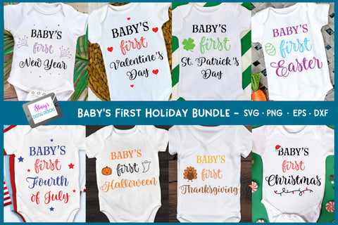Baby's First Holidays SVG Bundle - A Year of Baby's Firsts SVG Stacy's Digital Designs 