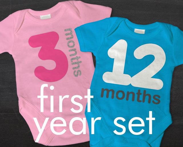 Baby's First Year 12 Months SVG Designed by Geeks 