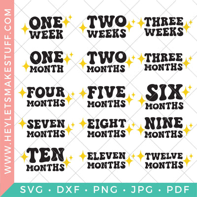 Baby's Milestone Files SVG Hey Let's Make Stuff 