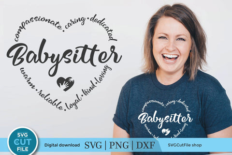 Babysitter svg, baby sitter svg, nanny svg, caregiver svg, au pair svg, daycare svg, baby sitter svg, child minder svg, subway art SVG SVG Cut File 