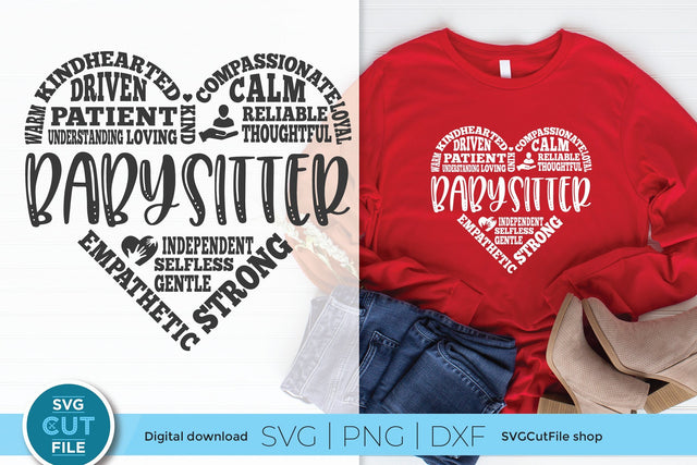 Babysitter svg, baby sitter svg, nanny svg, caregiver svg SVG SVG Cut File 