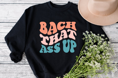 Bach That Ass Up Svg, Peaches Svg, Bridal Party, Bridal Shower. Vector Cut file Cricut, Silhouette, Sticker, Stencil, Pin, Pdf Png Dxf Eps SVG Fauz 