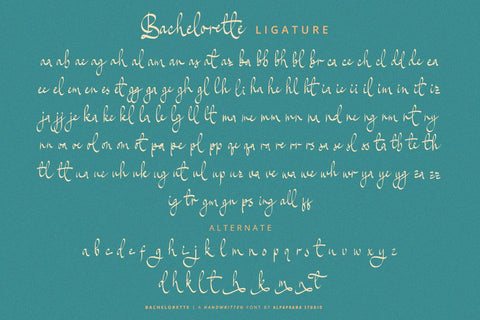 Bachelorette - Handwritten Font Font Alpaprana Studio 