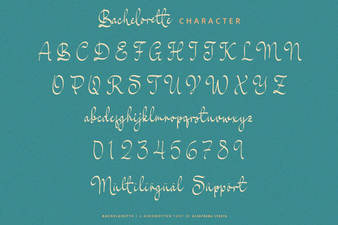 Bachelorette - Handwritten Font Font Alpaprana Studio 