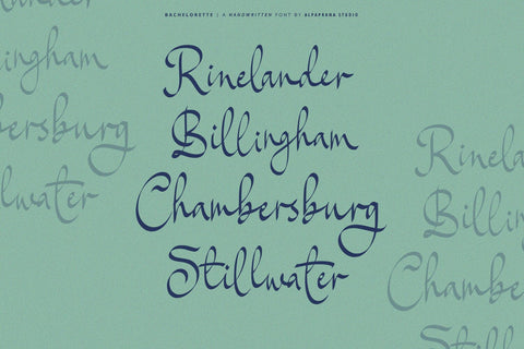 Bachelorette - Handwritten Font Font Alpaprana Studio 
