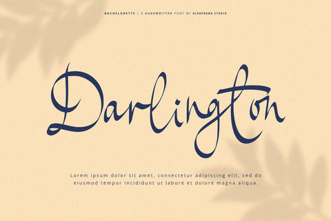 Bachelorette - Handwritten Font Font Alpaprana Studio 